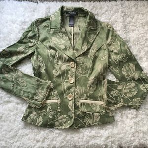 Green Bisou Bisou Brocade jacket